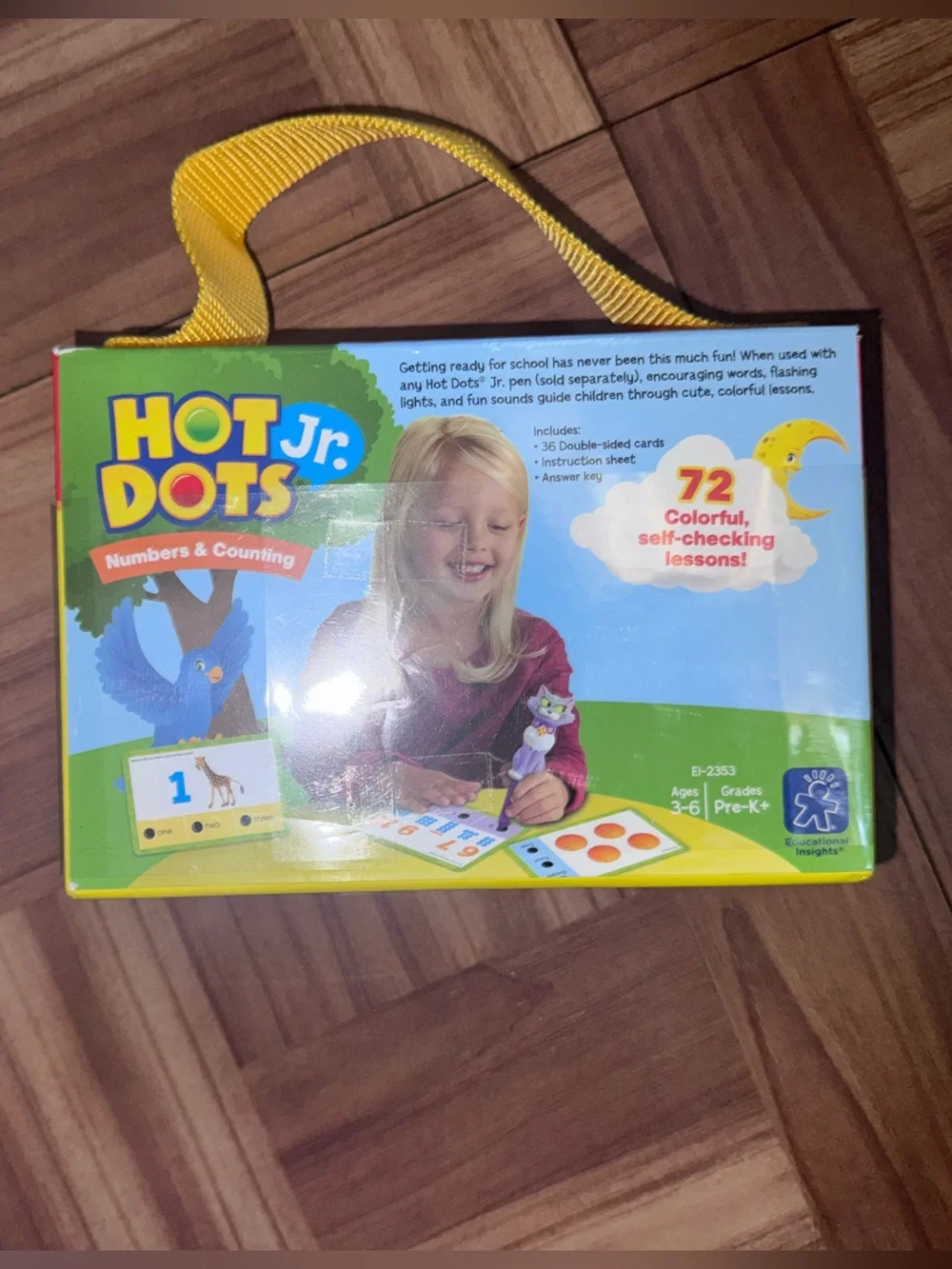 Educational Insights Hot Dots Jr Numbers & Counting Cards Set Ages 3-6